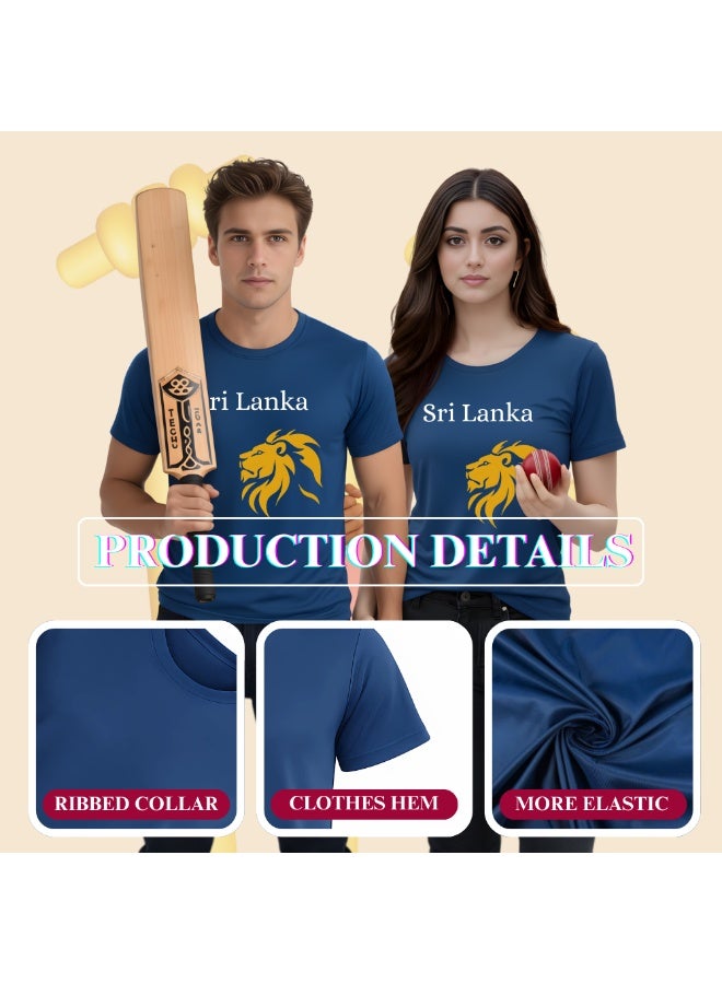 Sri Lanka Jersey For Adults-Sri Lanka Sports Dry-Fit T-Shirt For Men And Women Perfect For Sports Matches And Everyday Wear - Image 4